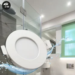 Pack x 3 - Downlight LED estanco empotrable CCT - 7W - IP44 - Corte Ø 68-75mm