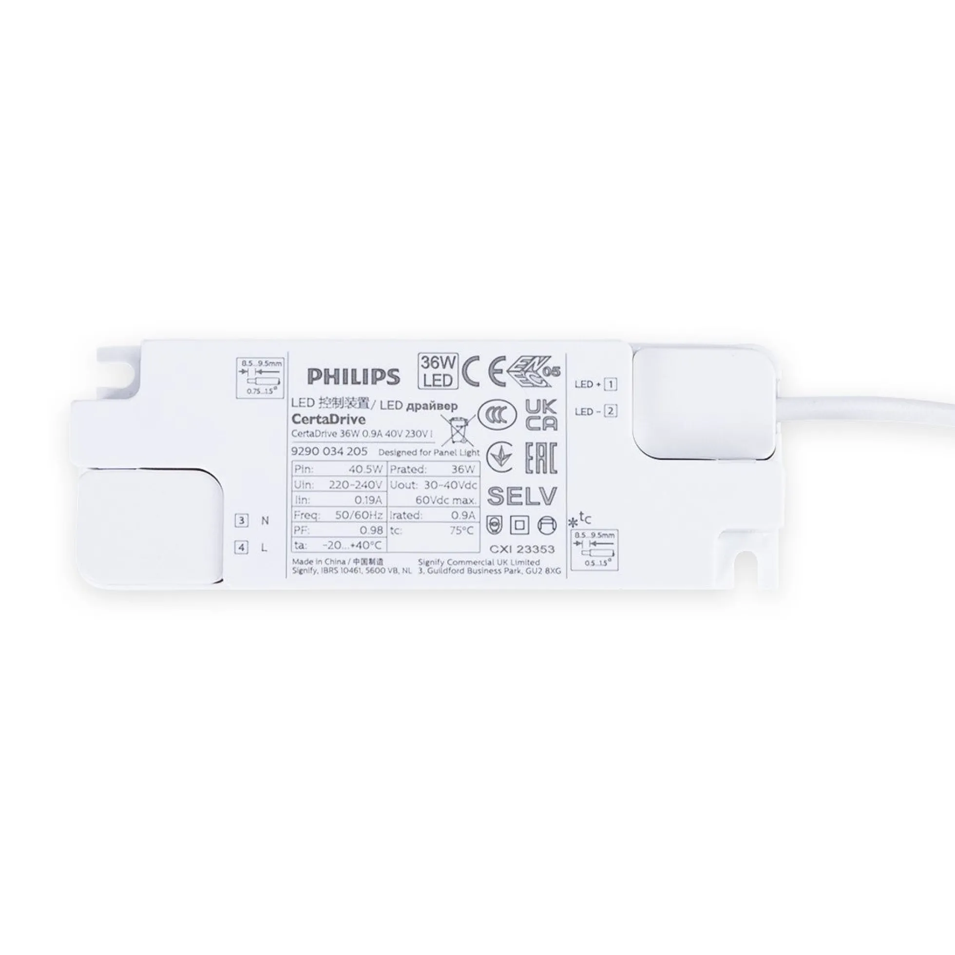 Pack x 6 Panel LED empotrable Backlight 60x60cm - 4860lm - driver Philips - 36W - IP40