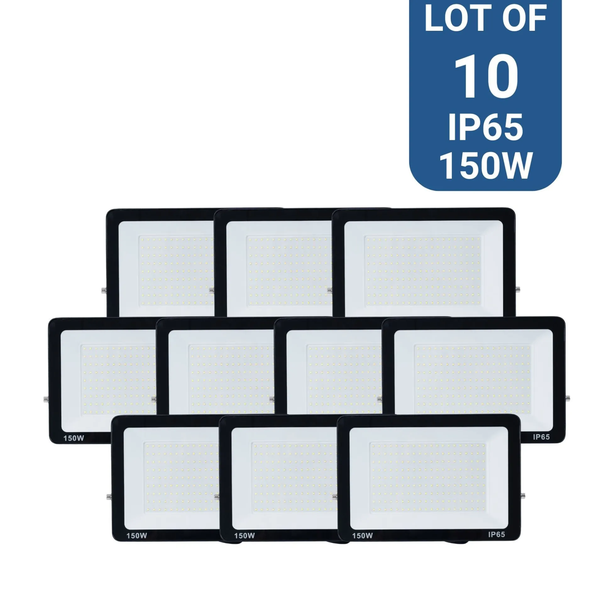 Pack x 10 proyectores LED exterior 150W - 95lm/W - IP65