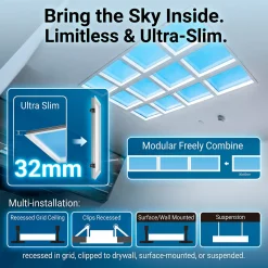 Panel Blue Skylight efecto cielo