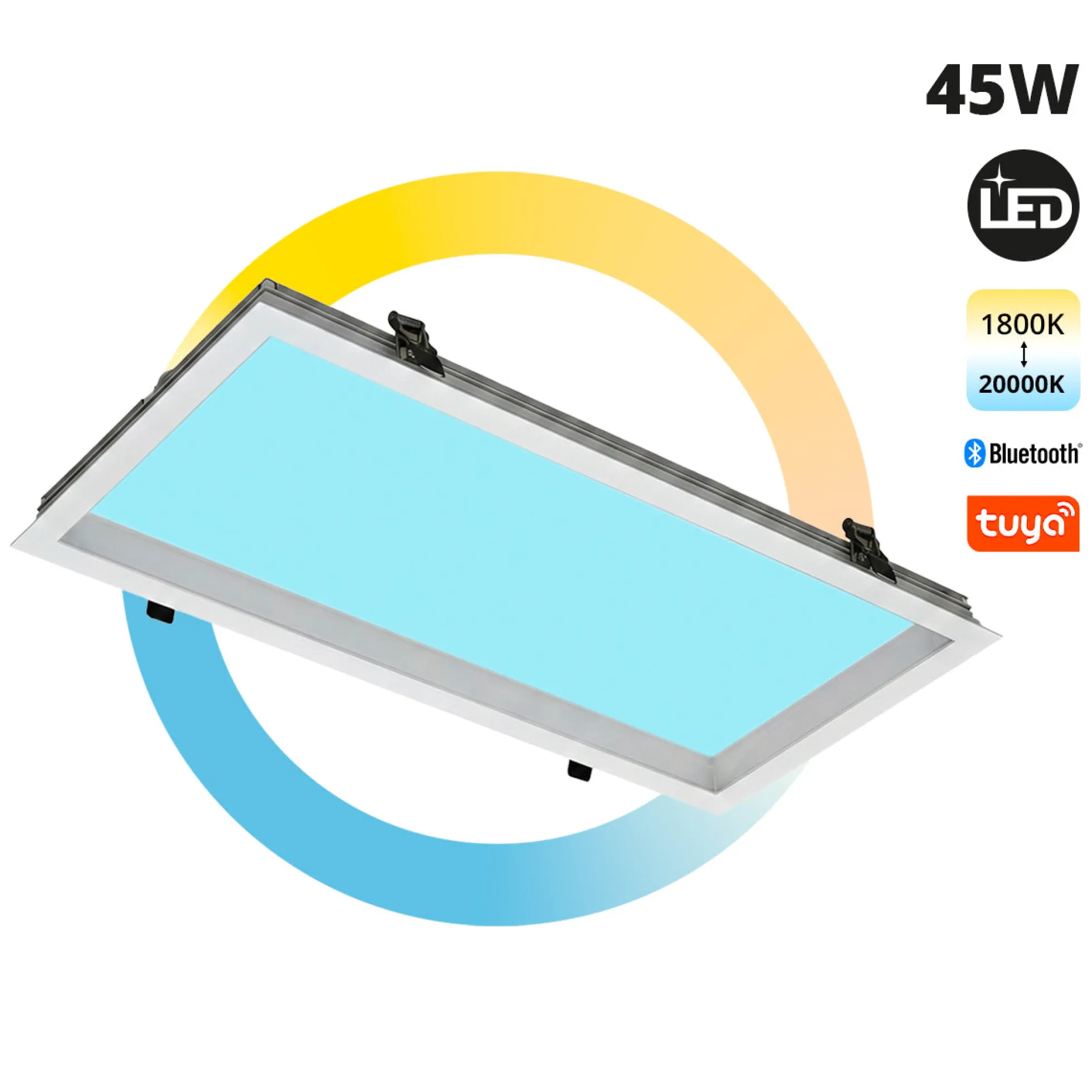 Panel Blue Skylight efecto cielo "SKYWIN SR SMART" - Slim - CCT - 45W - 60x30cm