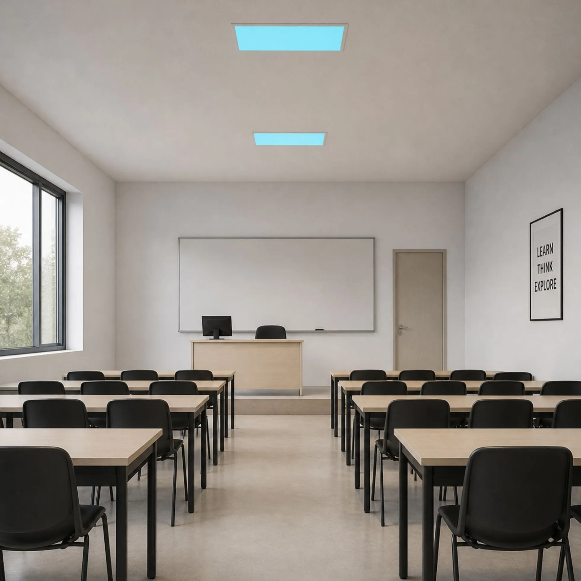 Panel Blue Skylight efecto cielo "SKYWIN SR SMART" - Slim - CCT - 45W - 60x30cm