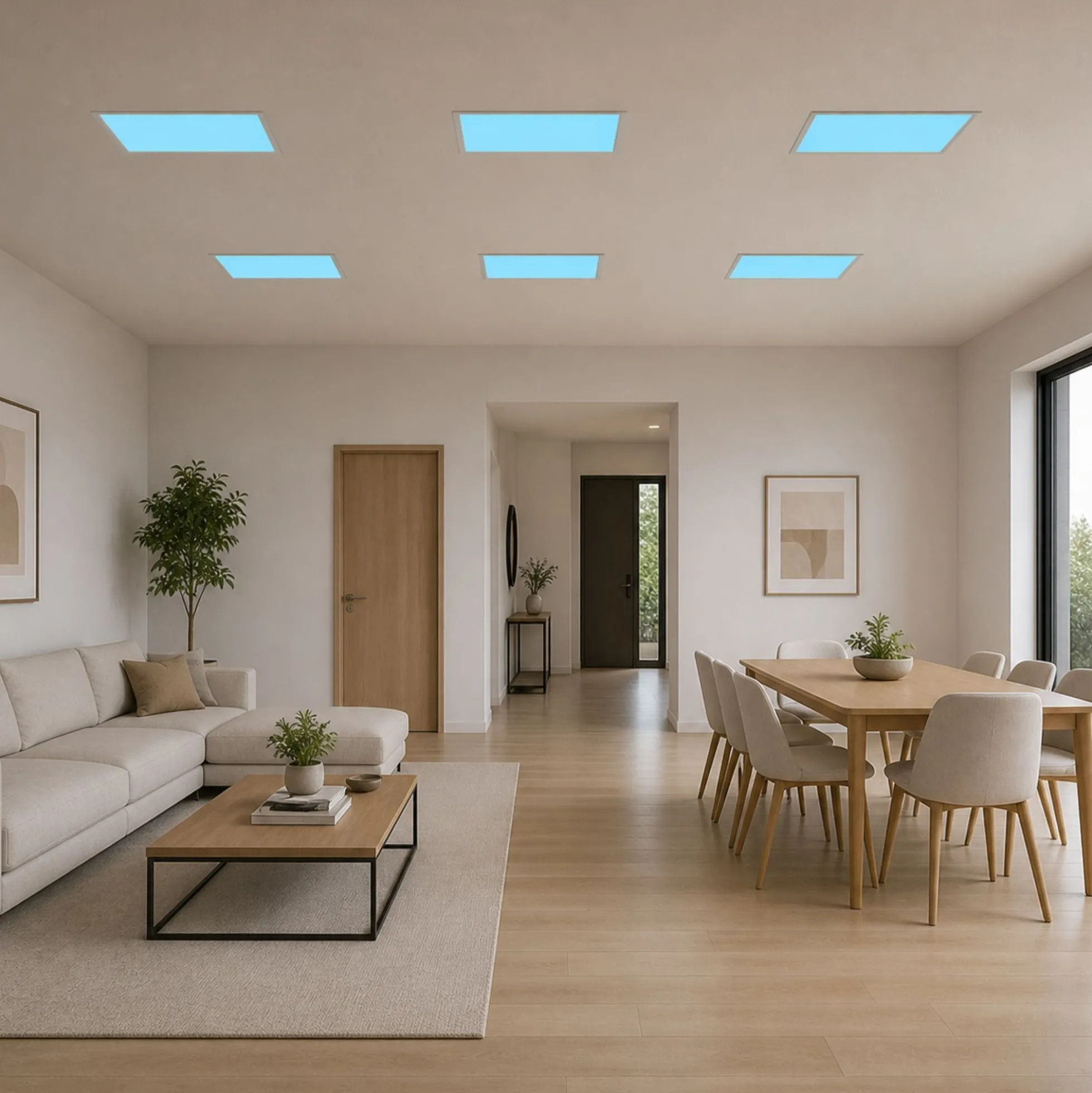 Panel Blue Skylight efecto cielo "SKYWIN SR SMART" - Slim - CCT - 45W - 60x30cm