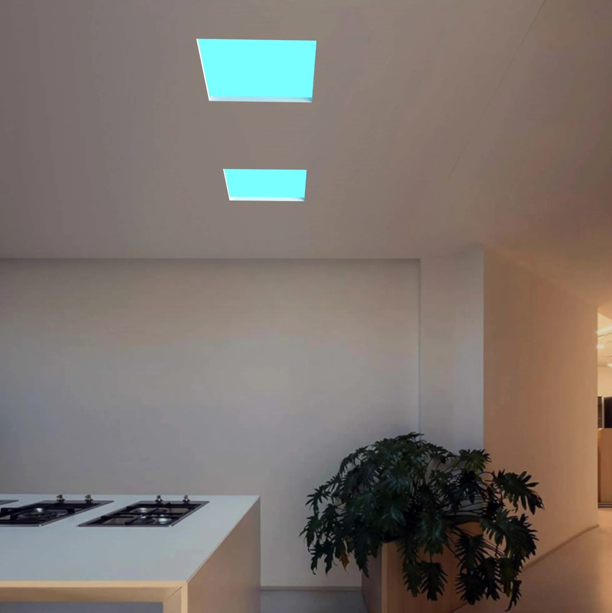 Panel "Blue Skylight" Regulable 0-10V - efecto cielo - Daylight - 155W - 60x60cm