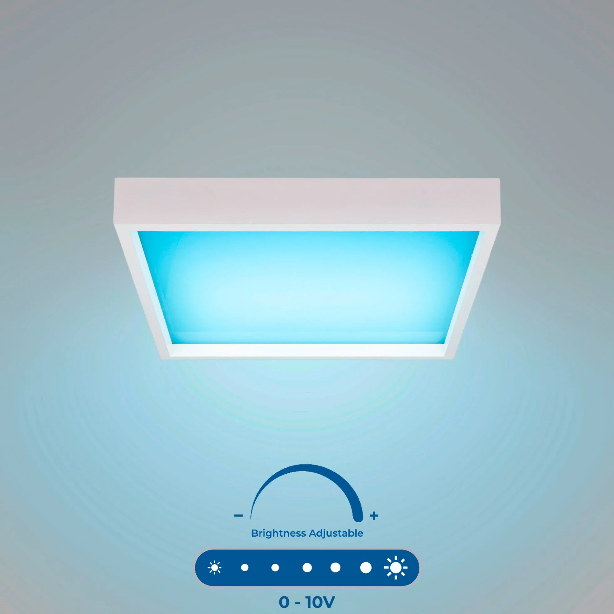 Panel "Blue Skylight" Regulable 0-10V - efecto cielo - Daylight - 155W - 60x60cm