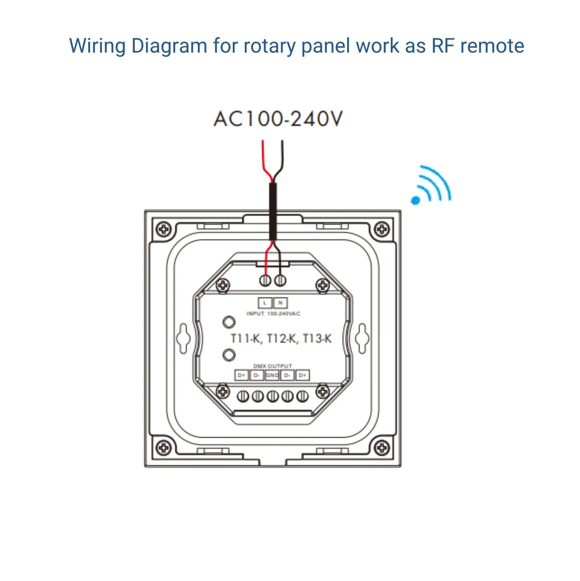 Panel de control rueda RGB - DMX y RF 2.4GHz - 1 zona - Skydance