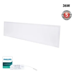 Panel LED empotrable Backlight 120x30cm 36W -135lm/W - UGR22 - Driver Philips - IP40