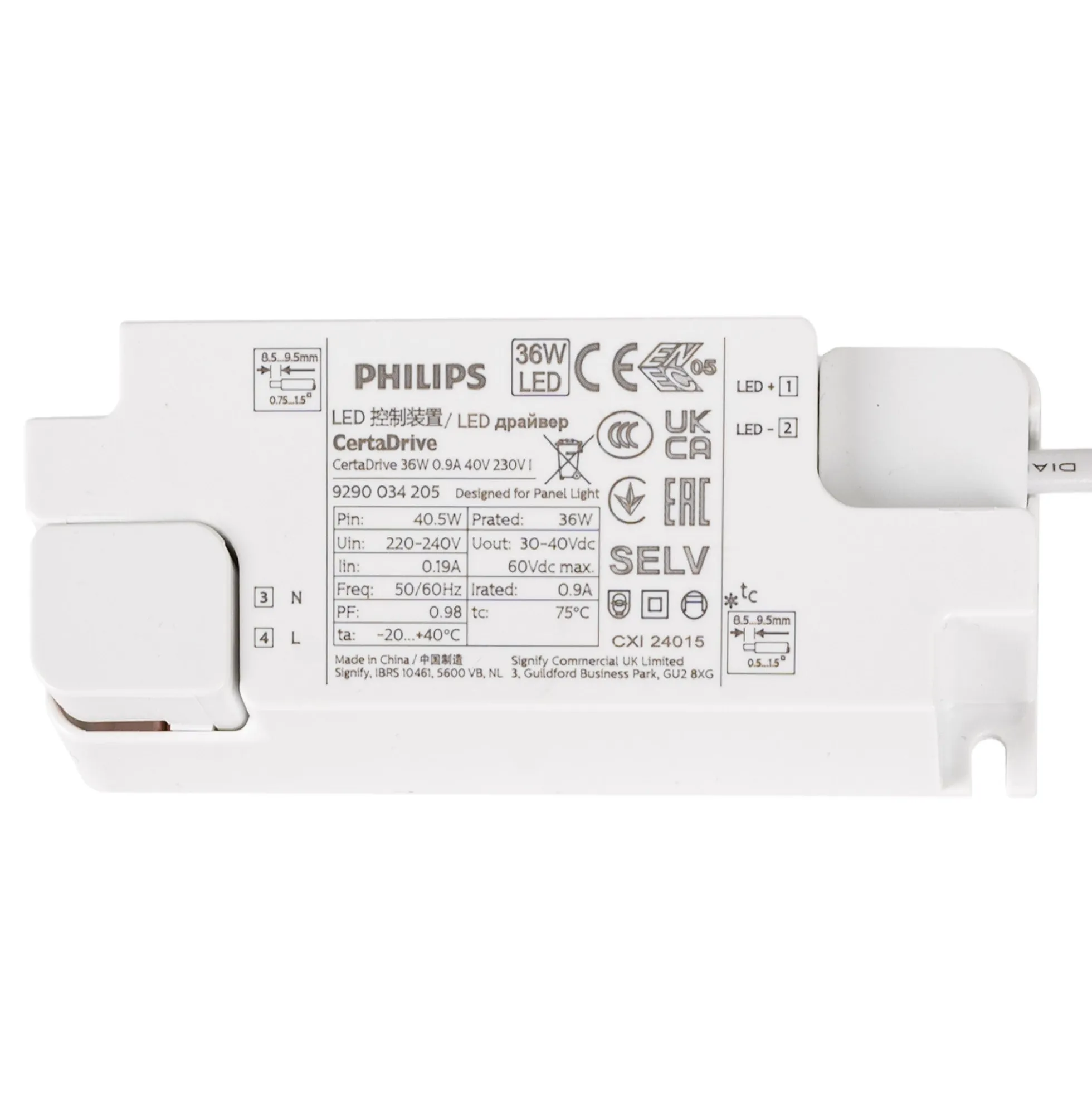 Panel LED empotrable Backlight 60x60cm - UGR18 - 36W - IP40 - Driver Philips