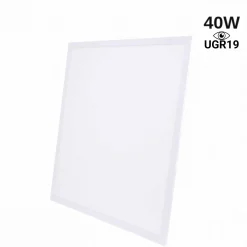 Panel LED empotrable Backlit 60x60cm - 40W - 100lm/W - Driver flicker free - UGR19 - IP40