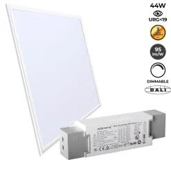 Panel LED empotrable 60X60cm - DALI regulable - 44W - UGR19 - IP40