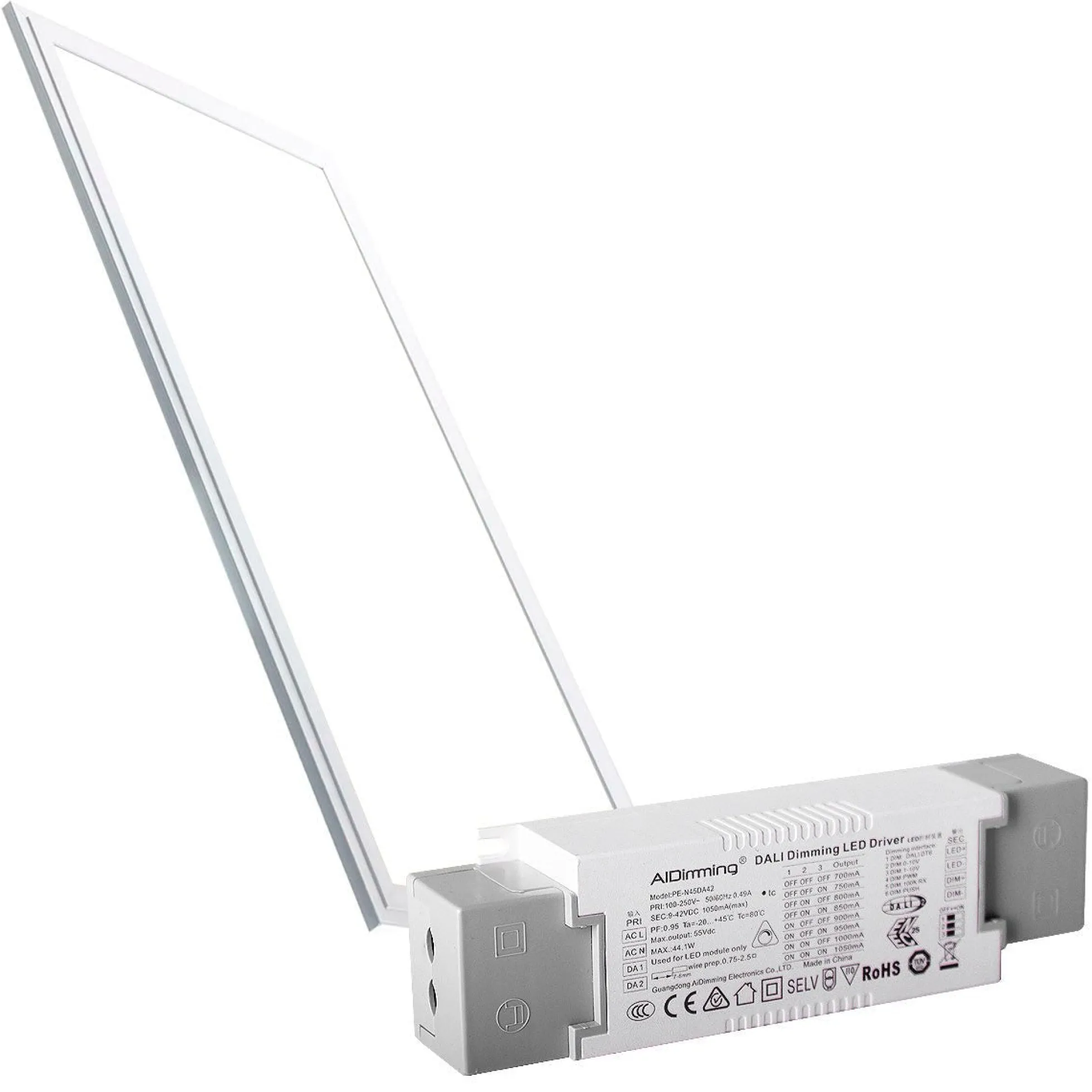 Panel LED empotrable 120X30cm - DALI regulable - 44W - UGR19 - IP40