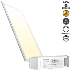 Panel LED empotrable 120X30cm - TRIAC regulable - 44W - UGR19 - IP40