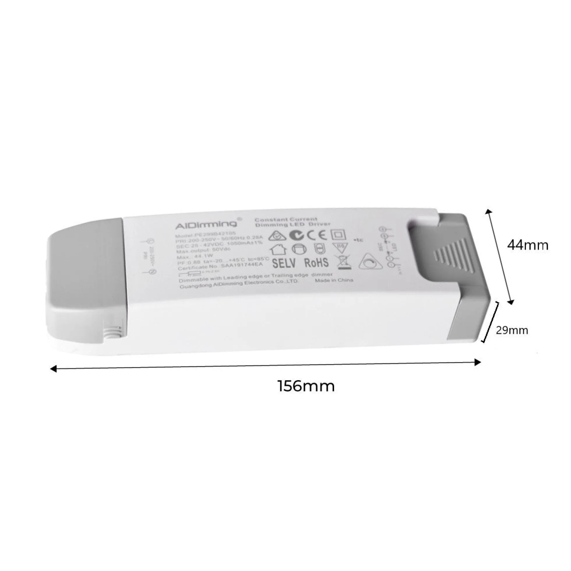 Panel LED empotrable 120X30cm - TRIAC regulable - 44W - UGR19 - IP40