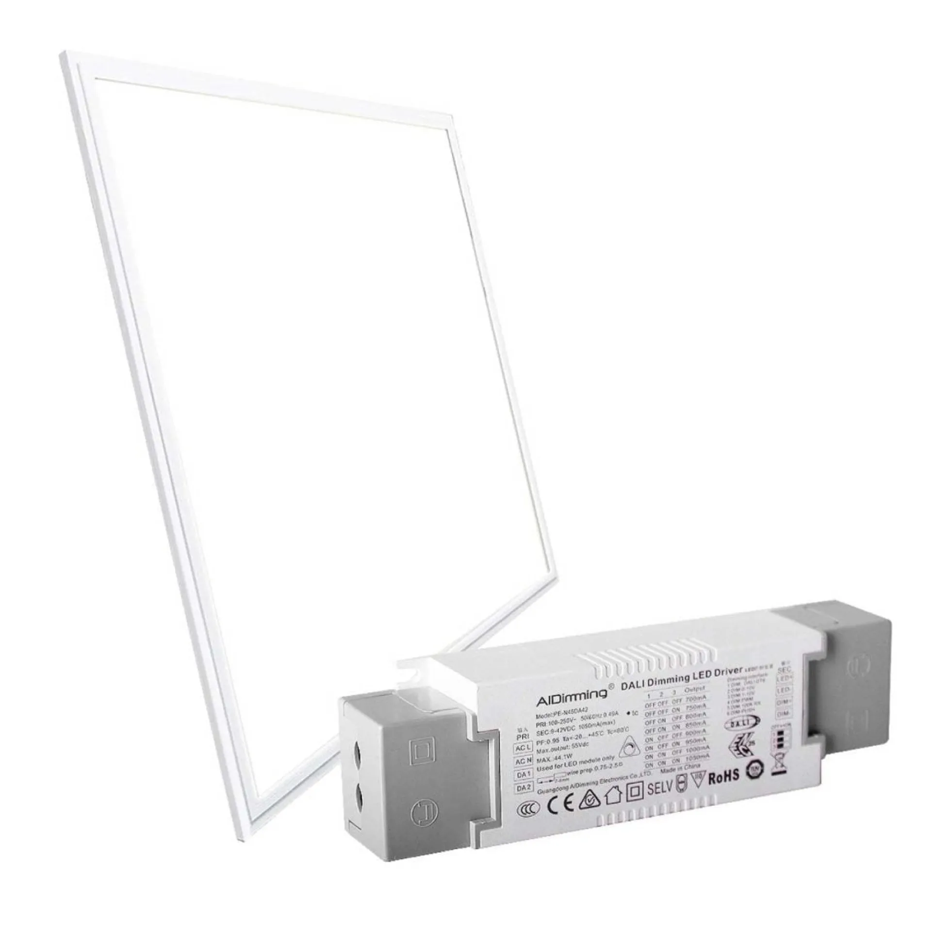 Panel LED empotrable 60X60cm - 0-10V regulable - 44W - UGR19