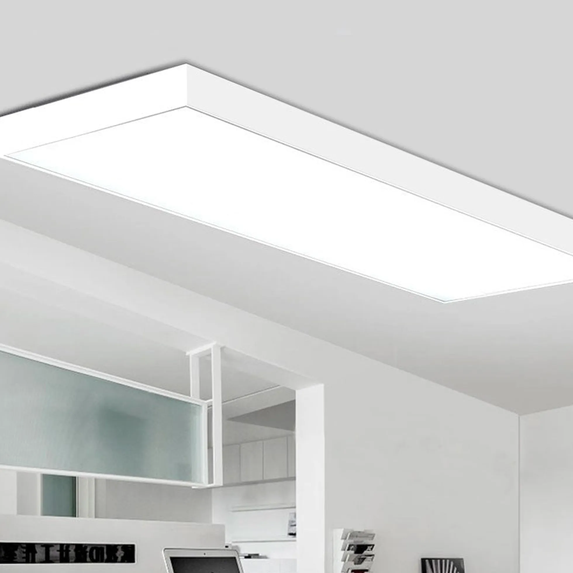 Panel LED slim de superficie 120X60cm - Driver PHILIPS - 72W - UGR19 - Con KIT de montaje