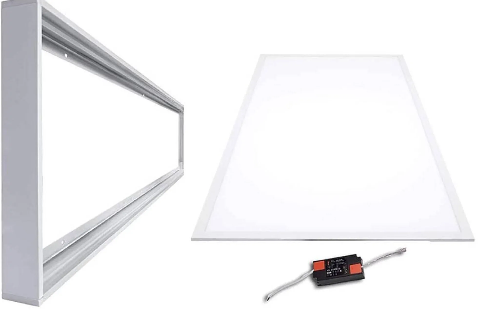 Panel LED slim de superficie 120X60cm - Driver PHILIPS - 72W - UGR19 - Con KIT de montaje