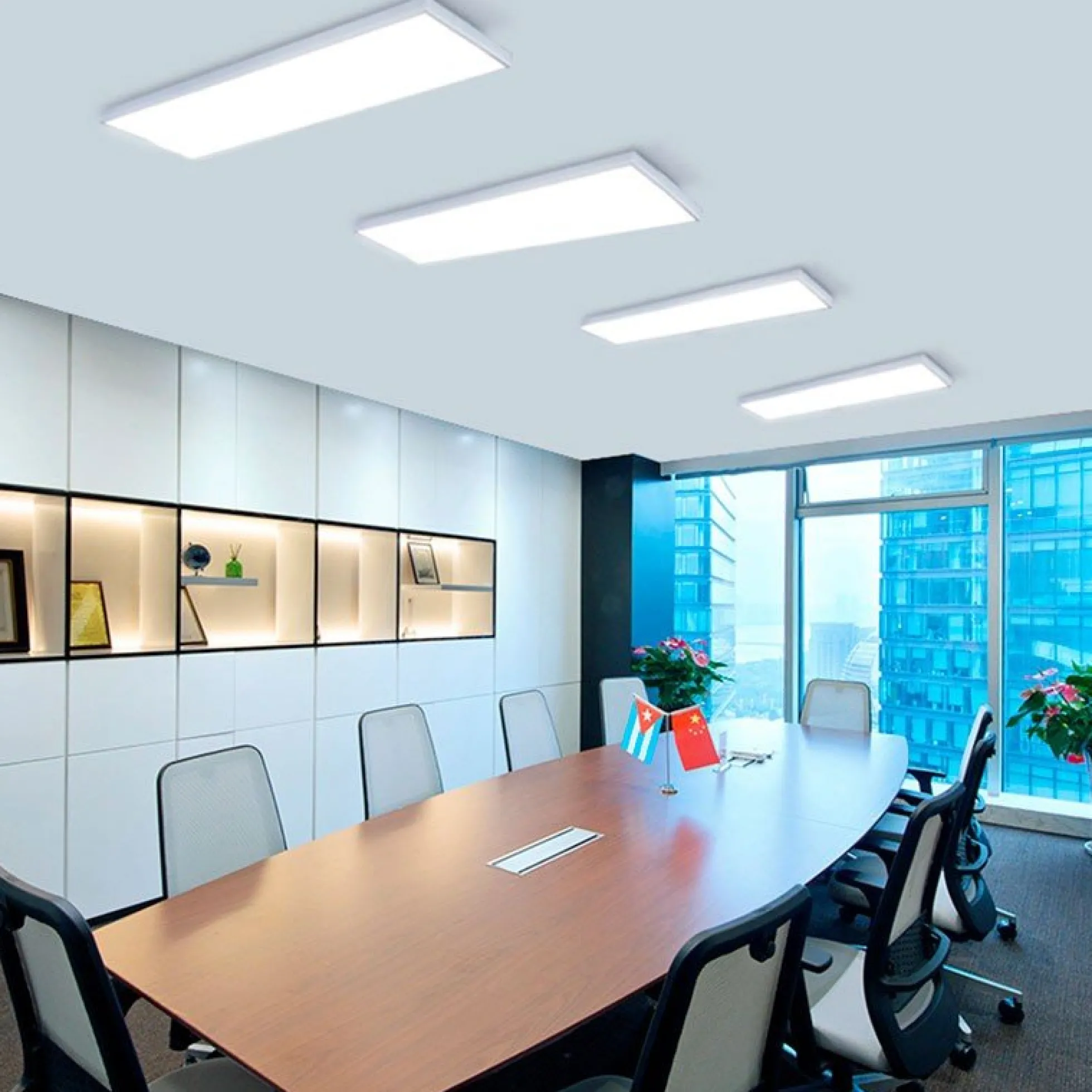Panel LED slim de superficie 120X60cm - Driver PHILIPS - 72W - UGR19 - Con KIT de montaje