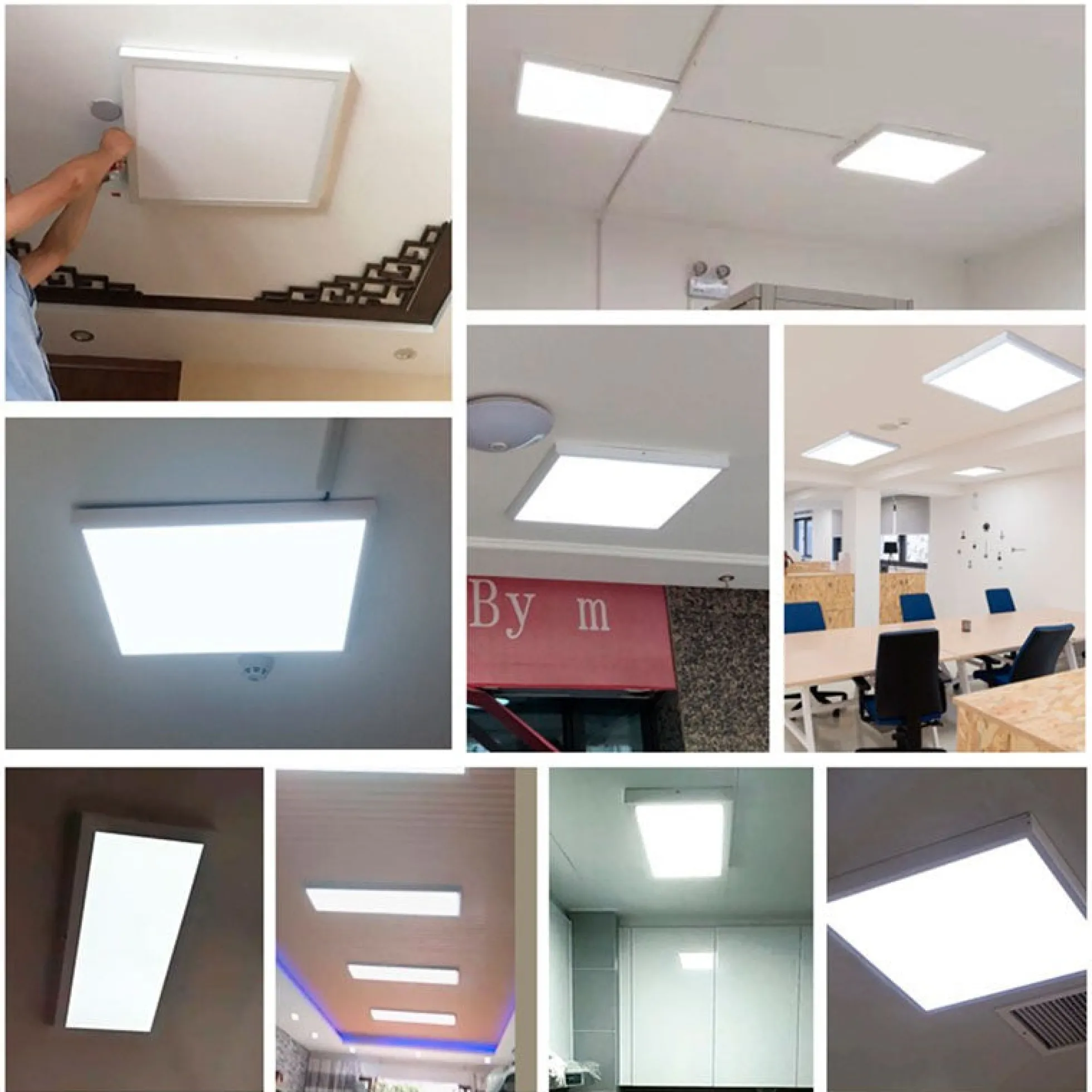 Panel LED slim de superficie 60x60cm - Driver OSRAM - 40W - UGR18 - CRI90 - Con KIT de montaje