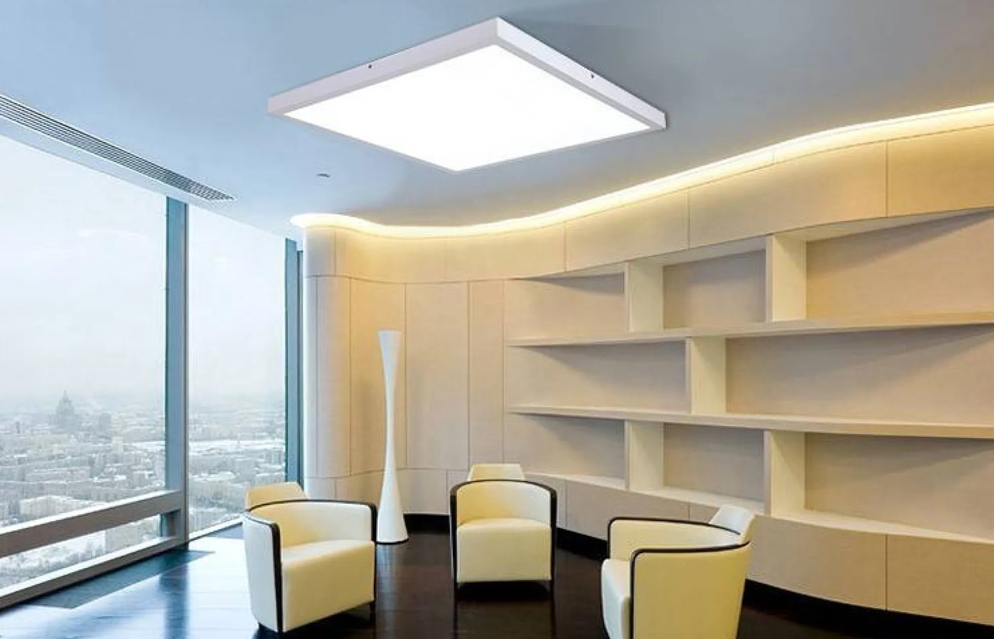 Panel LED slim de superficie 60x60cm - Driver OSRAM - 40W - UGR18 - CRI90 - Con KIT de montaje