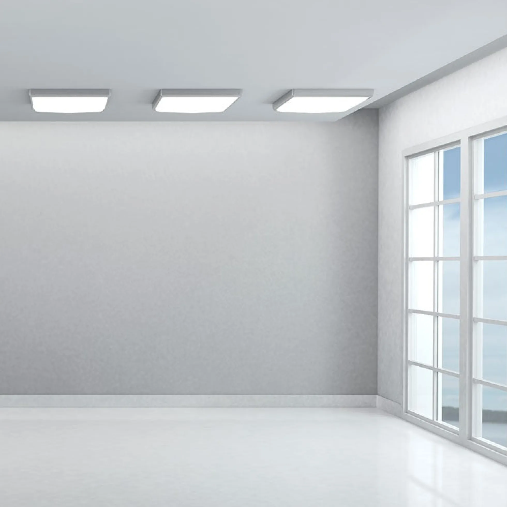 Panel LED slim de superficie 60x60cm - Driver OSRAM - 40W - UGR18 - CRI90 - Con KIT de montaje