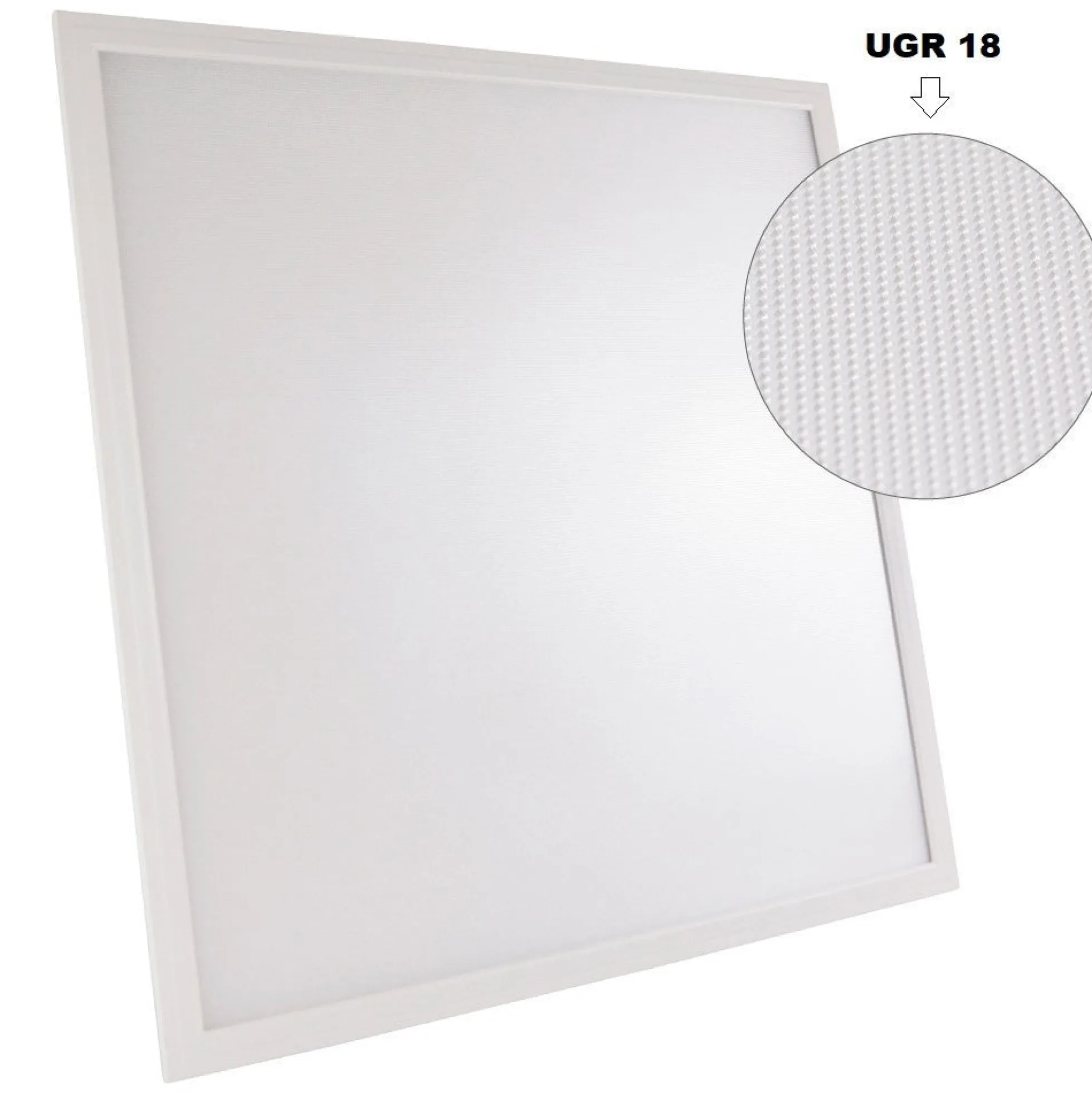 Panel LED slim de superficie 60x60cm - Driver OSRAM - 40W - UGR18 - CRI90 - Con KIT de montaje