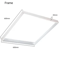 Panel LED slim de superficie 60x60cm - Driver OSRAM - 40W - UGR18 - CRI90 - Con KIT de montaje