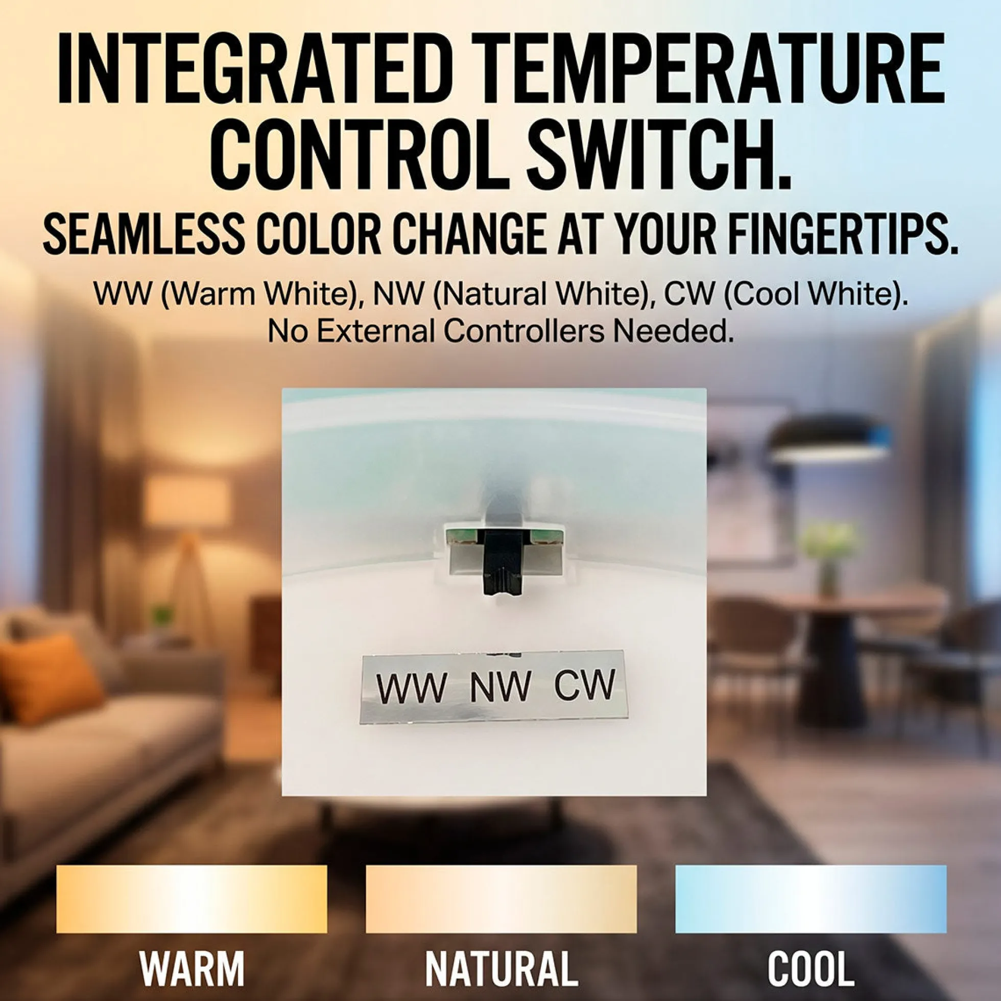 Panel LED Slim - 98x20 cm - CCT - 32W - IP40