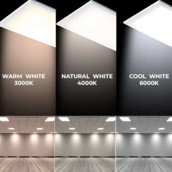 Panel LED slim 120X30 cm - Driver Philips - 44W - UGR19 - IP40