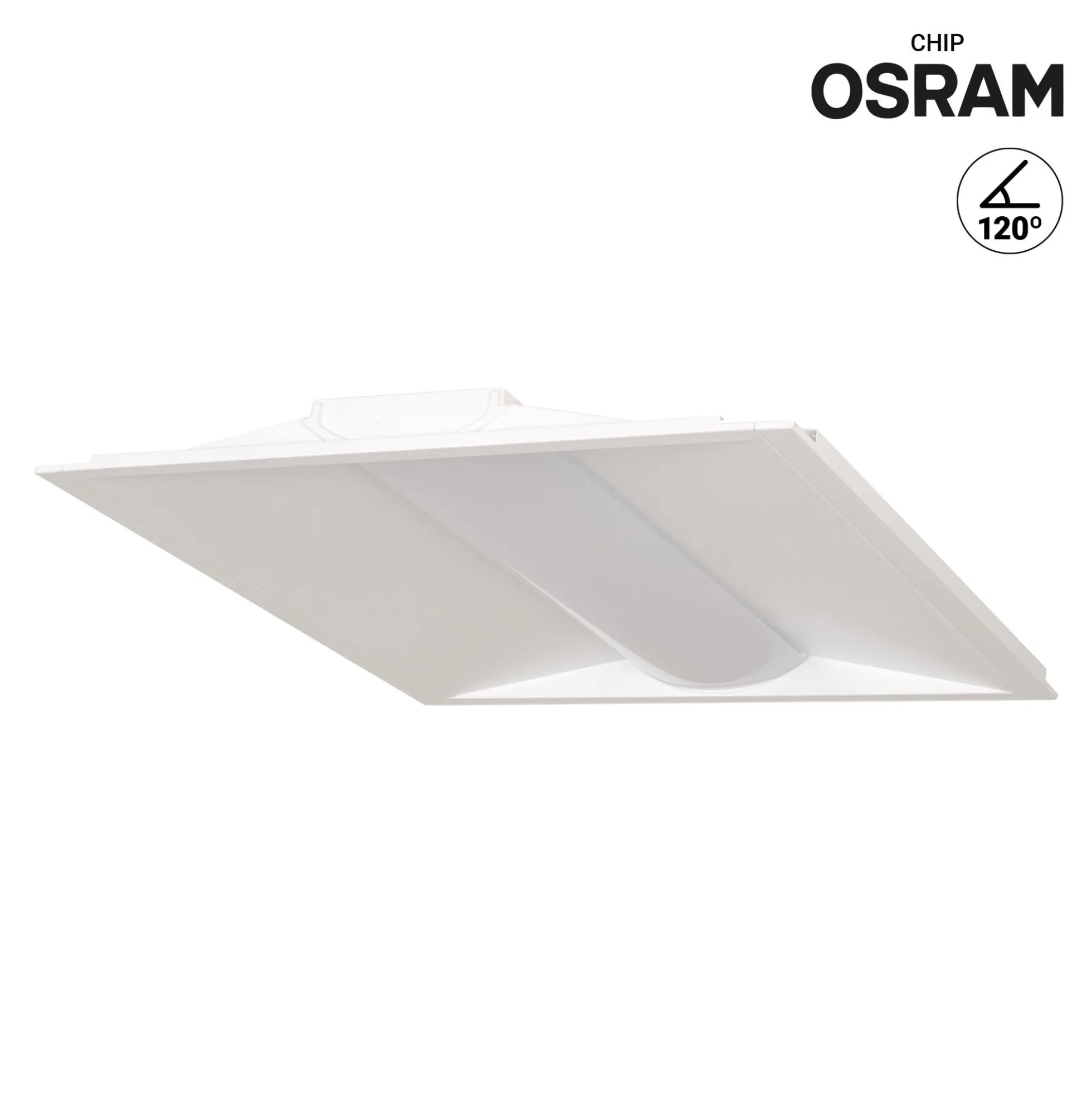 Panel LED Troffer empotrable 60x60cm - CCT - 40W - Chip OSRAM - Driver Philips - UGR18 - IP40