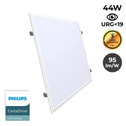 Panel LED 60X60cm con KIT de empotrar 44W UGR19 Driver Philips