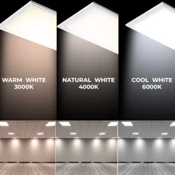 Panel LED 60X60cm con KIT de empotrar 44W UGR19 Driver Philips