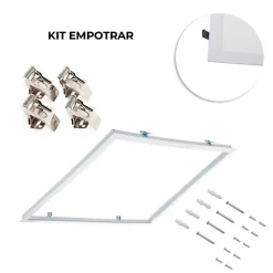 Panel LED 60X60cm con KIT de empotrar 44W UGR19 Driver Philips