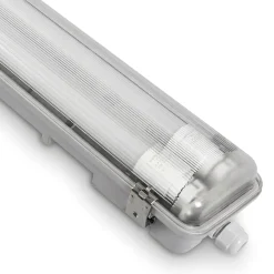 Pantalla estanca ECO CLIMATE - 2 tubos LED T8 - 150cm - Clips plásticos - IP65