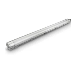 Pantalla estanca ECO CLIMATE - 2 tubos LED T8 - 150cm - Clips plásticos - IP65