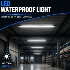 Pantalla estanca LED compacta - 36W - 110 lm/W - 120cm - ENLAZABLE - IP65