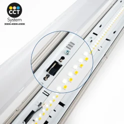 Pantalla estanca LED lineal enlazable Regulable DALI - CCT - 120cm - 40W - DALI - Driver LIFUD - IP65