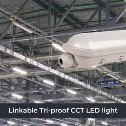 Pantalla estanca LED / Luz de emergencia - CCT - 120cm - Conectable - 40W - IP65