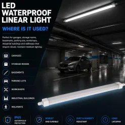 Pantalla estanca LED - 36W - CCT - 120cm - IP65