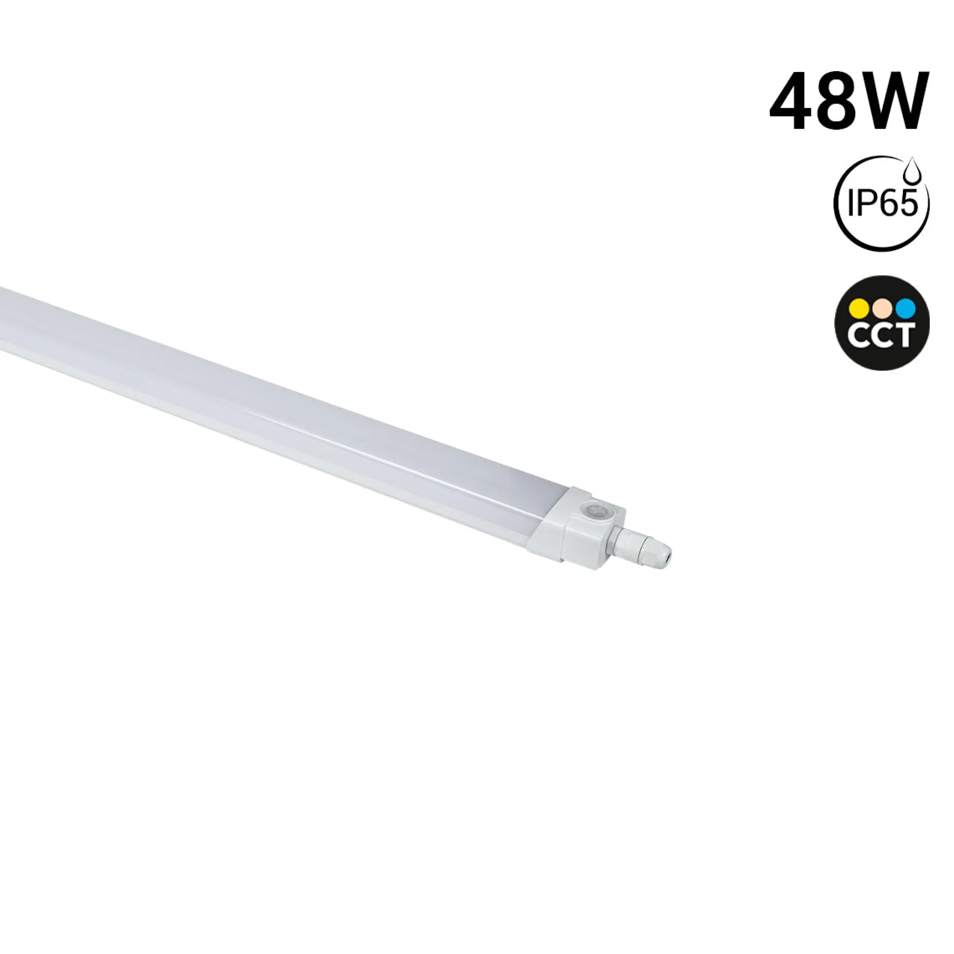 Pantalla estanca LED - 48W - CCT - 150cm - IP65