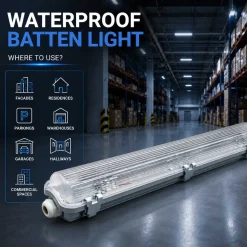 Pantalla estanca para 1 tubo LED - 60cm - IP65