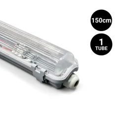 Pantalla estanca para 1 tubo LED - 150cm - IP65