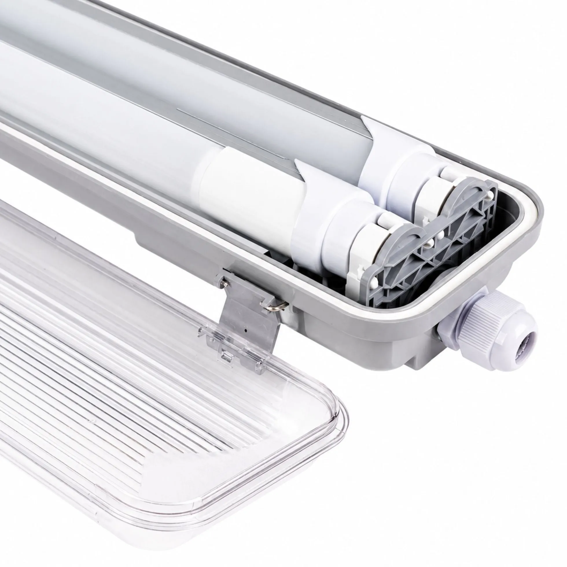Pantalla estanca para 2 tubos LED - 150cm - IP65