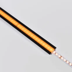 Perfil de aluminio de empotrar - Kit completo - 24,5 x 7mm - Tira LED hasta 12 mm - 2 metros