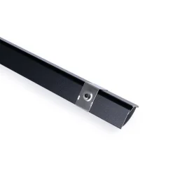 Perfil de aluminio de superficie para esquinas - Con difusor - Kit completo - 20x20mm - Tira LED hasta 10mm - 2 metros