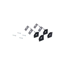 Perfil de aluminio de superficie para esquinas - Con difusor - Kit completo - 20x20mm - Tira LED hasta 10mm - 2 metros