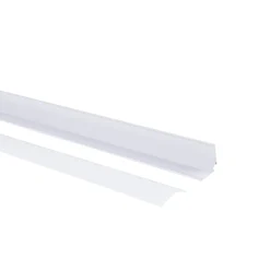 Perfil de aluminio de superficie para esquinas - Con difusor - Kit completo - 20x20mm - Tira LED hasta 10mm - 2 metros