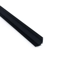 Perfil de aluminio de superficie para esquinas - Con difusor - Kit completo - 20x20mm - Tira LED hasta 10mm - 2 metros