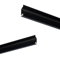 Perfil de aluminio empotrable para tira LED con difusor - 2 tapas - 23x8mm - 2 metros