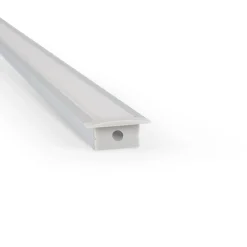 Perfil de aluminio empotrable para tira LED ≤ 15mm - 18.5x12mm - 2 metros