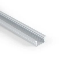 Perfil de aluminio empotrable para tira LED ≤ 15mm - 18.5x12mm - 2 metros